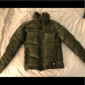 Green Diesel winter jacket. Size Medium, fair condition.